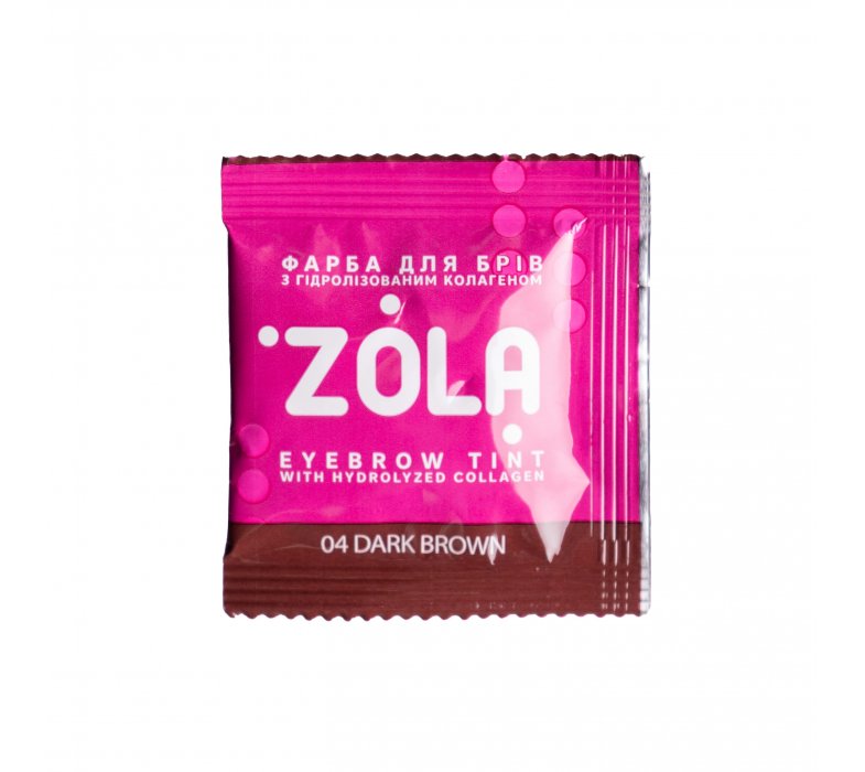 ZOLA Фарба для брів з колагеном у саше Eyebrow Tint With Collagen 5ml. фото_4